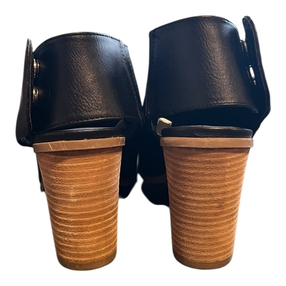 🟣Mossimo Black Peep Toe Booties – Size 7.5 - Picture 4 of 10